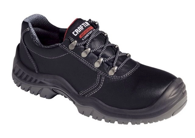 Craftland »BARMBEK NUOVO ÜK, Sicherheitshalbschuhe, Craftland Diese komfortable Schuhserie zeichnet sich aus durch: Schaft aus leicht geprägtem Leder ergonomisch gepolsterter Schaftrand Verschluss durch Schnellschnür- Ösen angenähte Sta« Sicherheitsschuh
