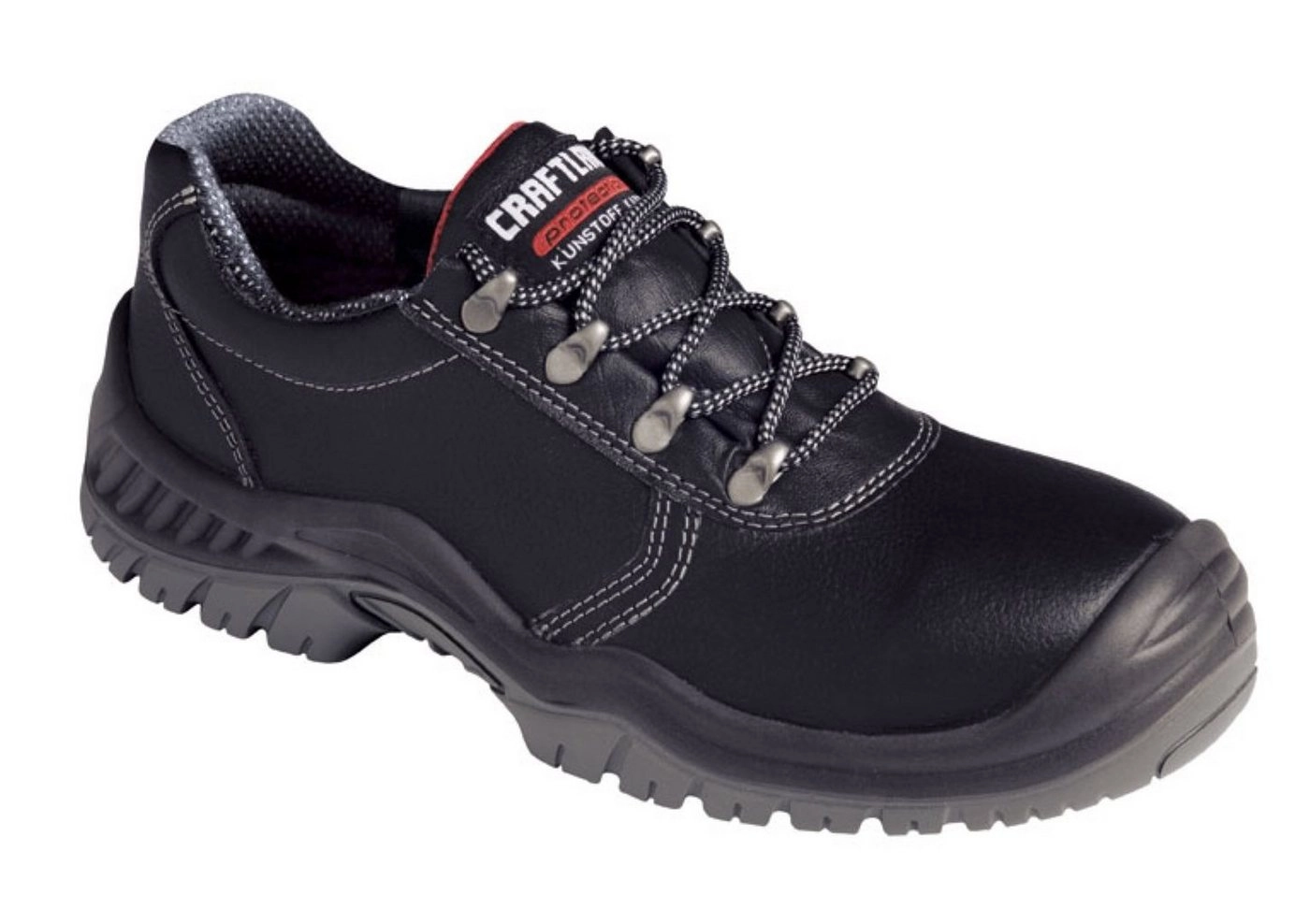 Craftland »BARMBEK NUOVO ÜK, Sicherheitshalbschuhe, Craftland Diese komfortable Schuhserie zeichnet sich aus durch: Schaft aus leicht geprägtem Leder ergonomisch gepolsterter Schaftrand Verschluss durch Schnellschnür- Ösen angenähte Sta« Sicherheitsschuh