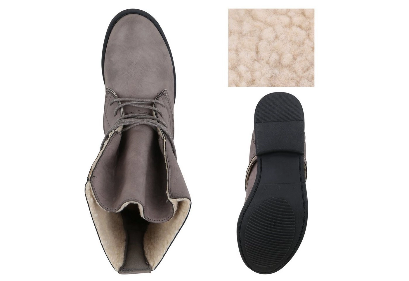 VAN HILL »820094« Schnürstiefelette Bequeme Schuhe