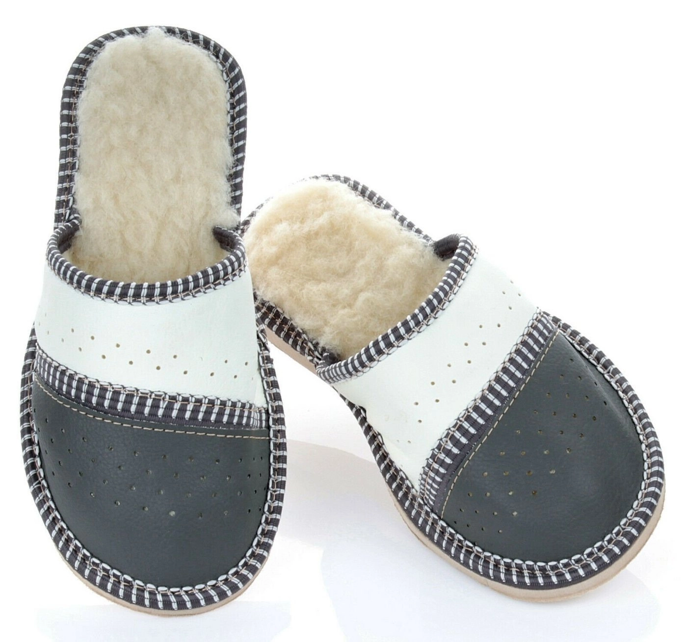 filsko »Damen Winter Leder & Schafwolle Pantoffeln« Hausschuh