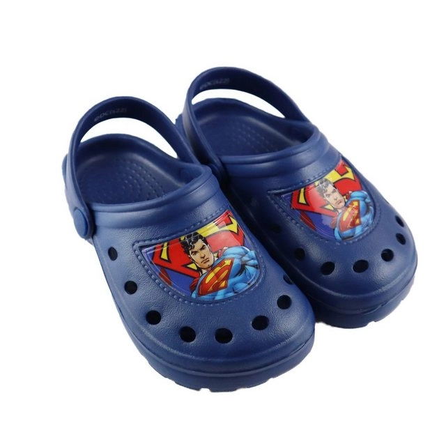 DC Comics »Superman Kinder Sandalen« Clog Gr. 24 bis 31, Blau