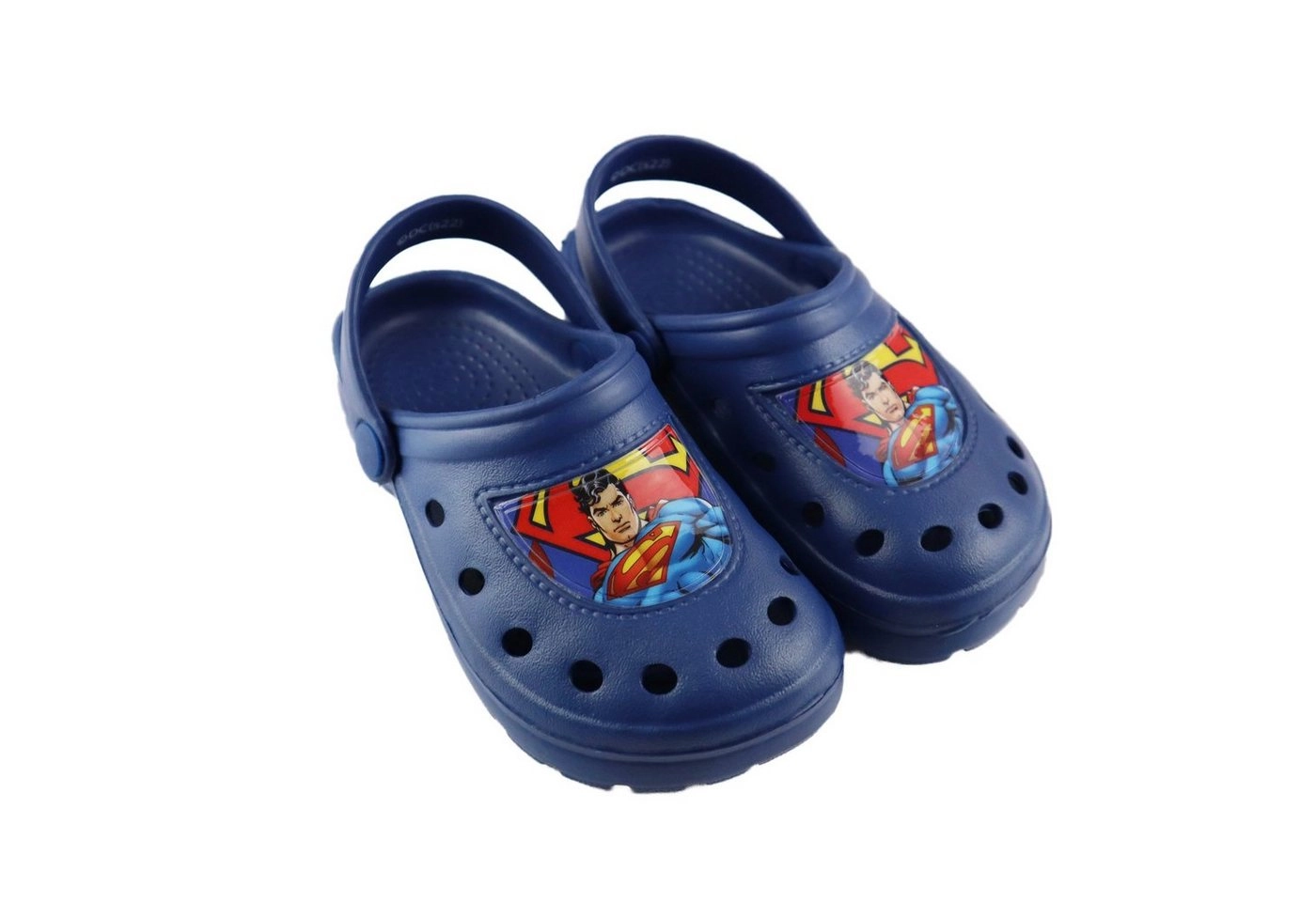 DC Comics »Superman Kinder Sandalen« Clog Gr. 24 bis 31, Blau