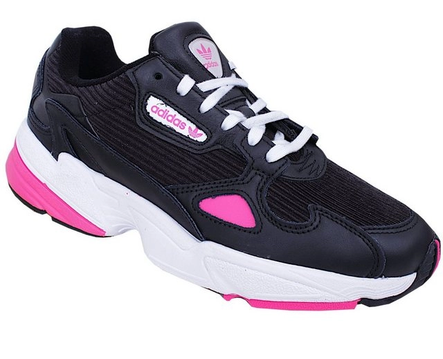 - »adidas Falcon Women« Sneaker aus einem Materialmix von Leder und Cord