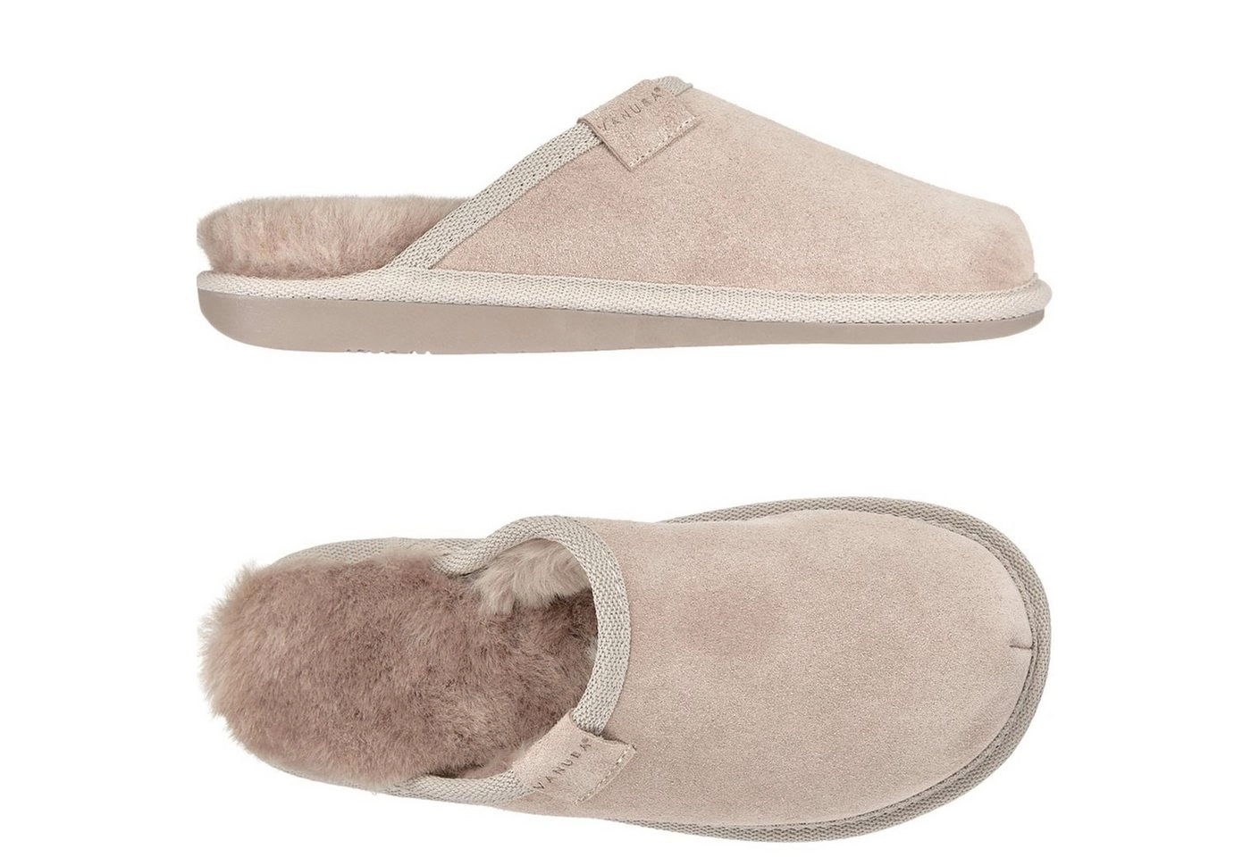 Vanuba »CORRIEDALE Damen« Hausschuh Echtleder Hüttenschuhe/Winter-Hausschuhe/Gefüttert