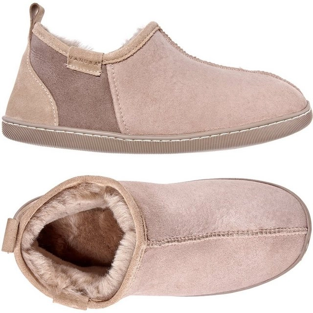Vanuba »DORPER Herren« Hausschuh Echtleder Hüttenschuhe/Winter-Hausschuhe/Gefüttert