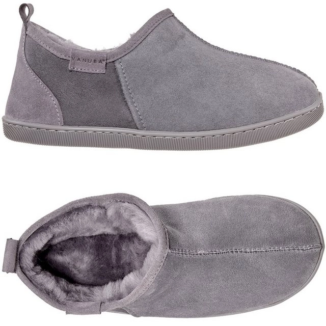 Vanuba »DORPER Herren« Hausschuh Echtleder Hüttenschuhe/Winter-Hausschuhe/Gefüttert