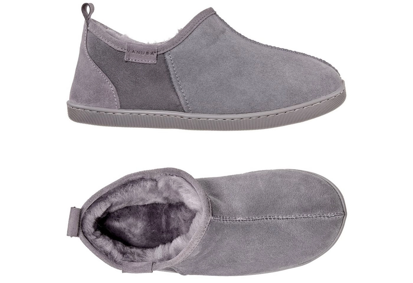 Vanuba »DORPER Herren« Hausschuh Echtleder Hüttenschuhe/Winter-Hausschuhe/Gefüttert