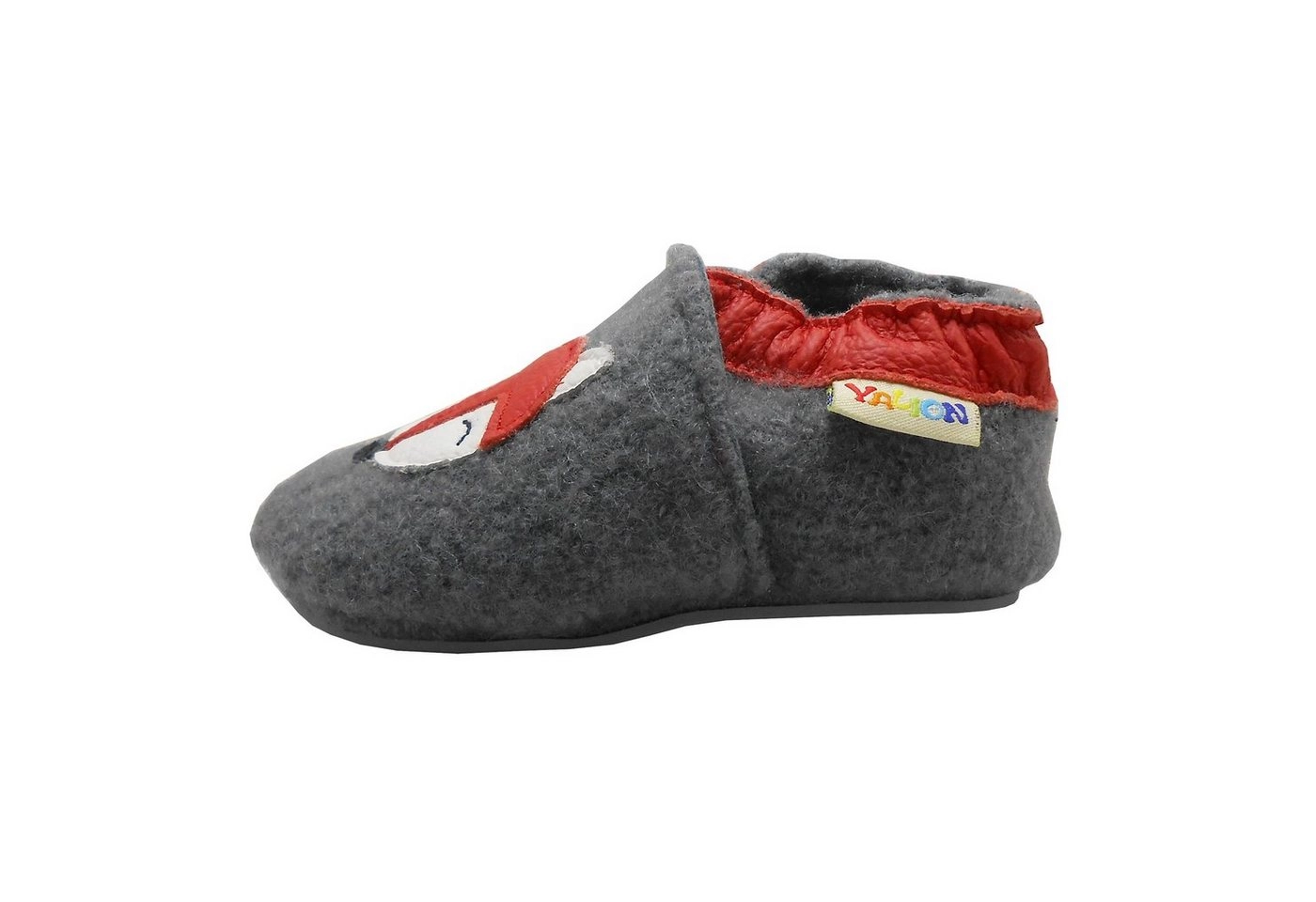 Yalion »Schuhe Kinder Anti Schweiß Krabbelschuh Kinder Filz Hausschuhe aus 100% Schafwolle, Fuchs Grau« Hausschuh