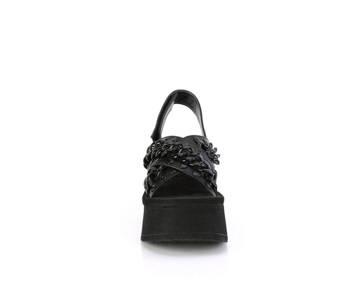 Demonia »FUNN-12 Plateau Sandale - Schwarz mit Steinchen Demonia« High-Heel-Pumps