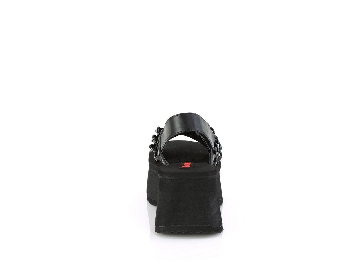 Demonia »FUNN-12 Plateau Sandale - Schwarz mit Steinchen Demonia« High-Heel-Pumps