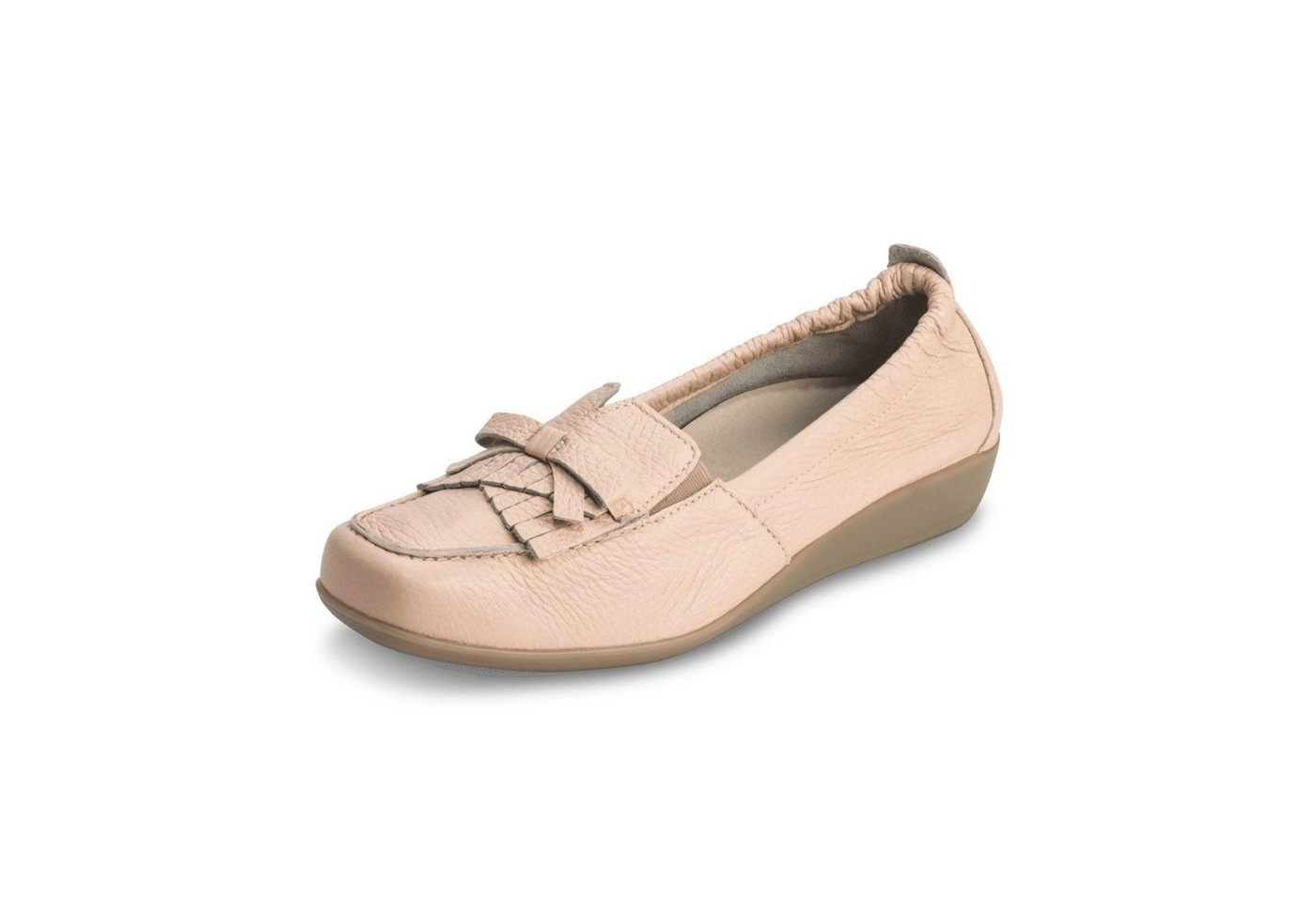 vitaform »Damen Mokassins Hirschleder« Mokassin Damen Leder Slipper im Lack Look - Damen Halbschuh Leder Sommer - Slip on Damen Schuhe für bequemes tragen - Sommerschuhe Damen offen in verschiedenen Farben und Größen