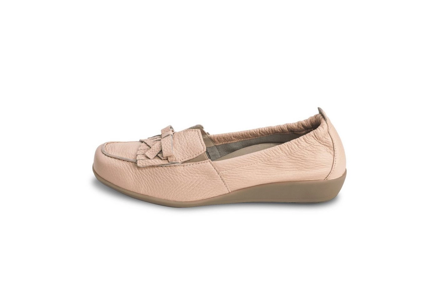 vitaform »Damen Mokassins Hirschleder« Mokassin Damen Leder Slipper im Lack Look - Damen Halbschuh Leder Sommer - Slip on Damen Schuhe für bequemes tragen - Sommerschuhe Damen offen in verschiedenen Farben und Größen