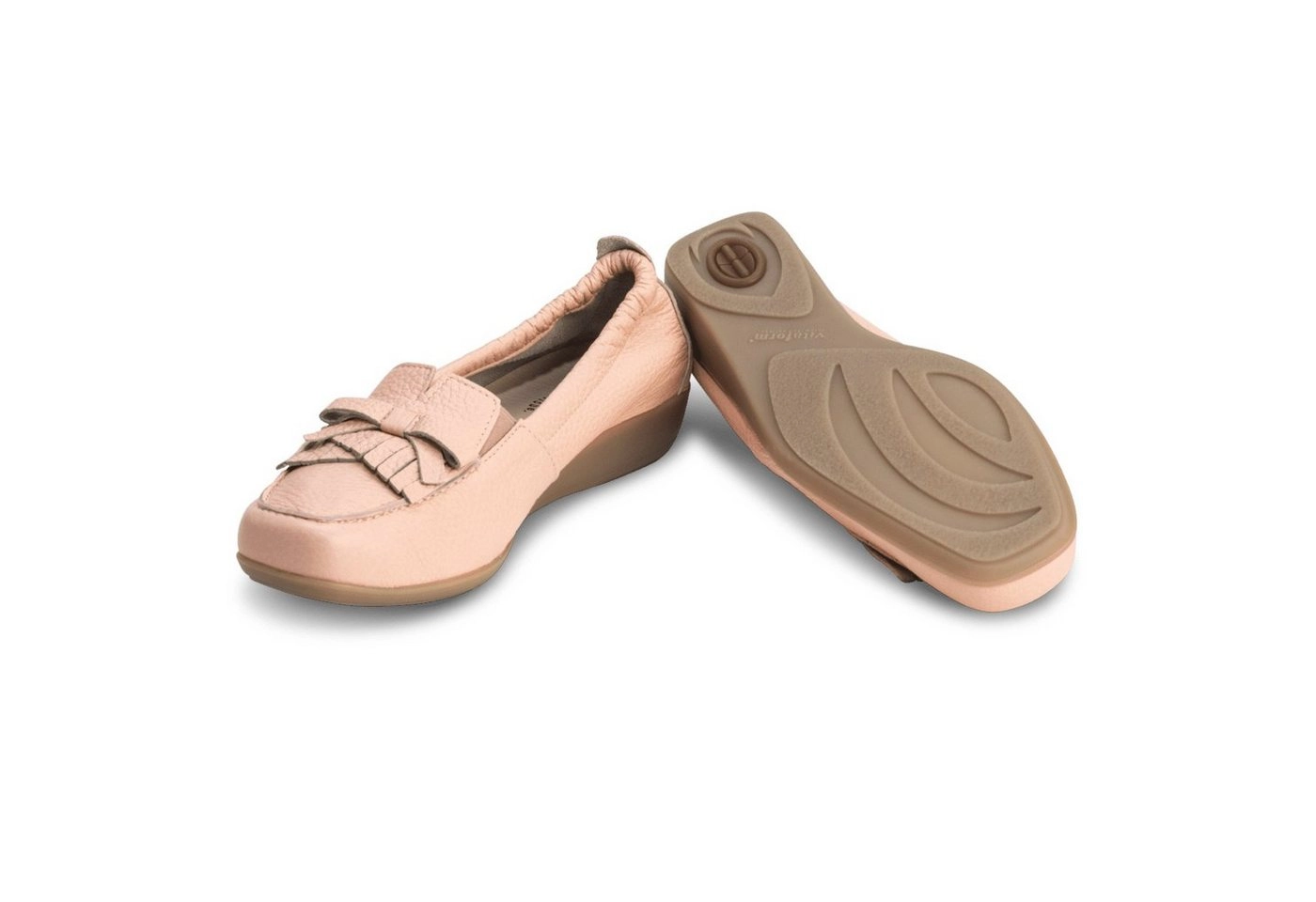 vitaform »Damen Mokassins Hirschleder« Mokassin Damen Leder Slipper im Lack Look - Damen Halbschuh Leder Sommer - Slip on Damen Schuhe für bequemes tragen - Sommerschuhe Damen offen in verschiedenen Farben und Größen