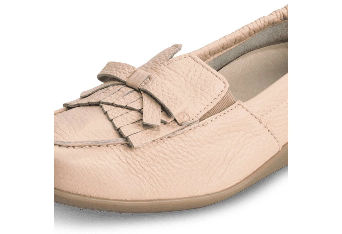 vitaform »Damen Mokassins Hirschleder« Mokassin Damen Leder Slipper im Lack Look - Damen Halbschuh Leder Sommer - Slip on Damen Schuhe für bequemes tragen - Sommerschuhe Damen offen in verschiedenen Farben und Größen