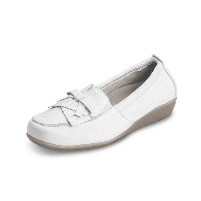 vitaform »Damen Mokassins Hirschleder« Mokassin Damen Leder Slipper im Lack Look - Damen Halbschuh Leder Sommer - Slip on Damen Schuhe für bequemes tragen - Sommerschuhe Damen offen in verschiedenen Farben und Größen