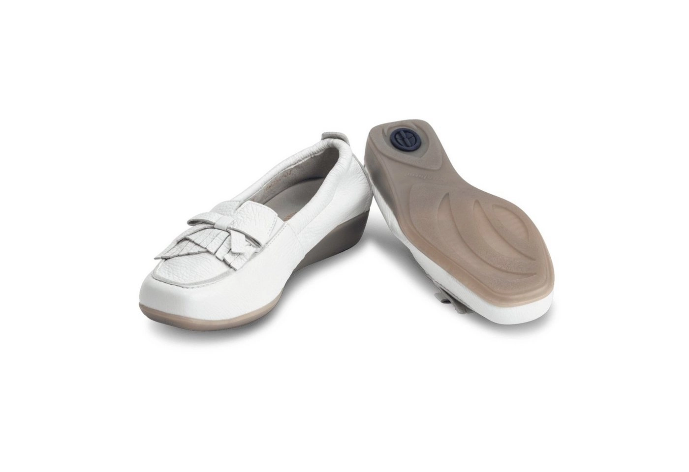 vitaform »Damen Mokassins Hirschleder« Mokassin Damen Leder Slipper im Lack Look - Damen Halbschuh Leder Sommer - Slip on Damen Schuhe für bequemes tragen - Sommerschuhe Damen offen in verschiedenen Farben und Größen