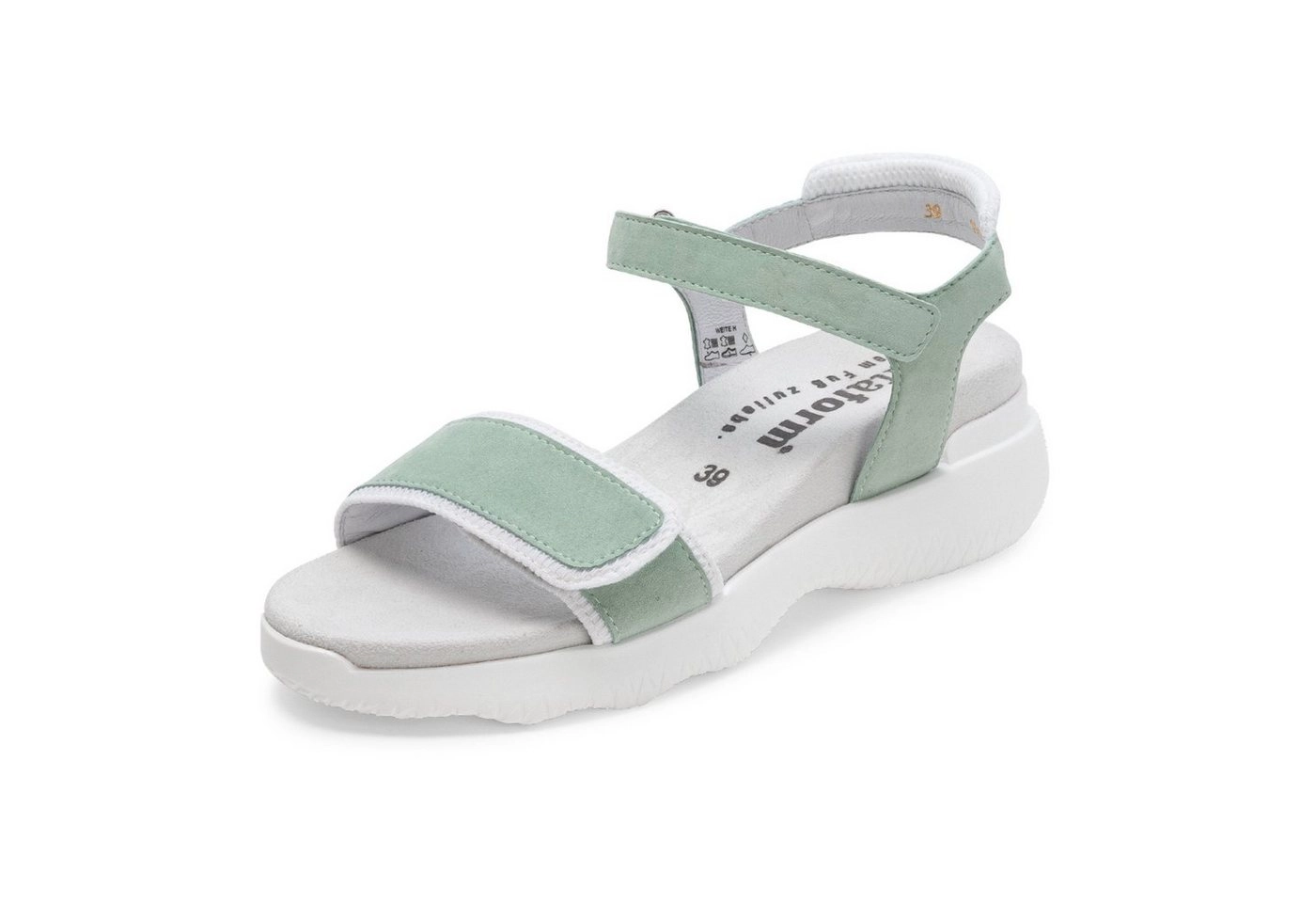 vitaform »Damen Sandalette Leder Samtziege« Sandale Leder Sandaletten für Damen mit Keilabsatz - Damen Sandalen mit Absatz - Sandaletten Damen - Sommerschuhe für Damen in verschiedenen Farben und Größen