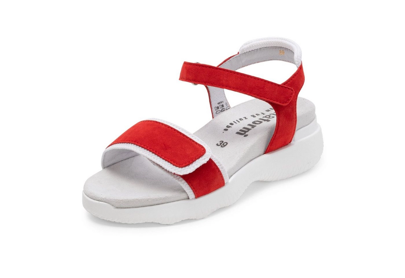 vitaform »Damen Sandalette Leder Samtziege« Sandale Leder Sandaletten für Damen mit Keilabsatz - Damen Sandalen mit Absatz - Sandaletten Damen - Sommerschuhe für Damen in verschiedenen Farben und Größen