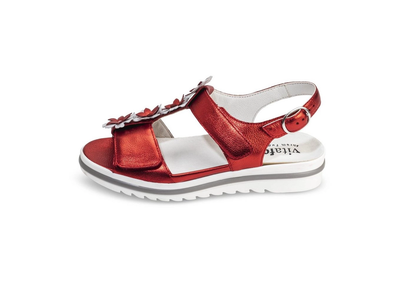 vitaform »Damen Sandalen Softnappaleder« Sandale Riemchensandalen Damen elegant - Sandalette mit Klettverschluss - Sandalen Sommer Schuhe - Damen Sandaletten in verschiedenen Farben und Größen