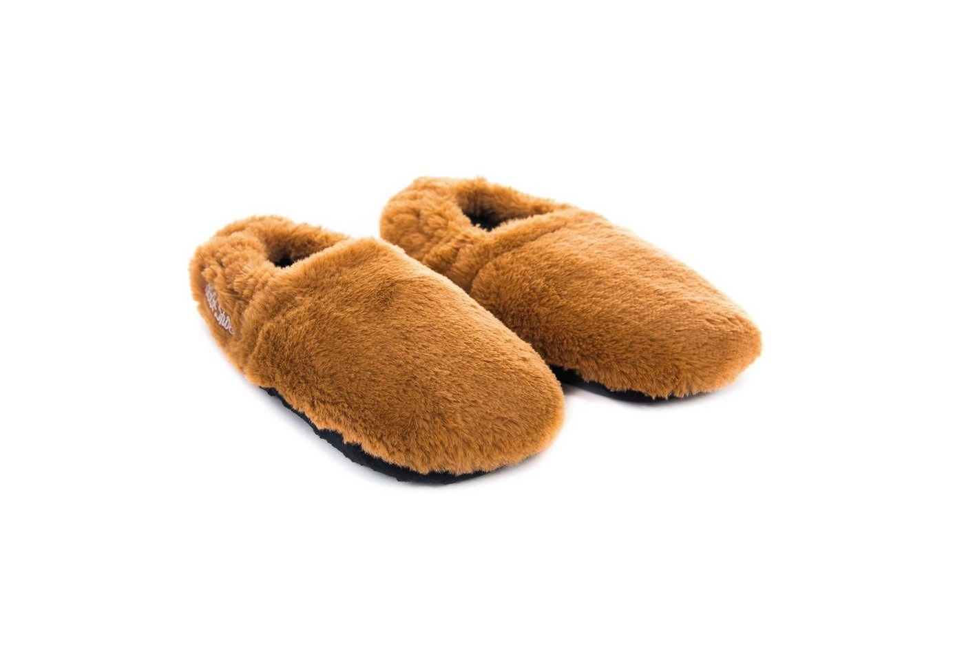 Habibi Plush »Habibi Wärmeschuhe caramel Gr L (EUR41-45) Mikrowelle« Hüttenschuhe (1 Paar Wärme-Hausschuhe, Wärmeschuhe caramel)