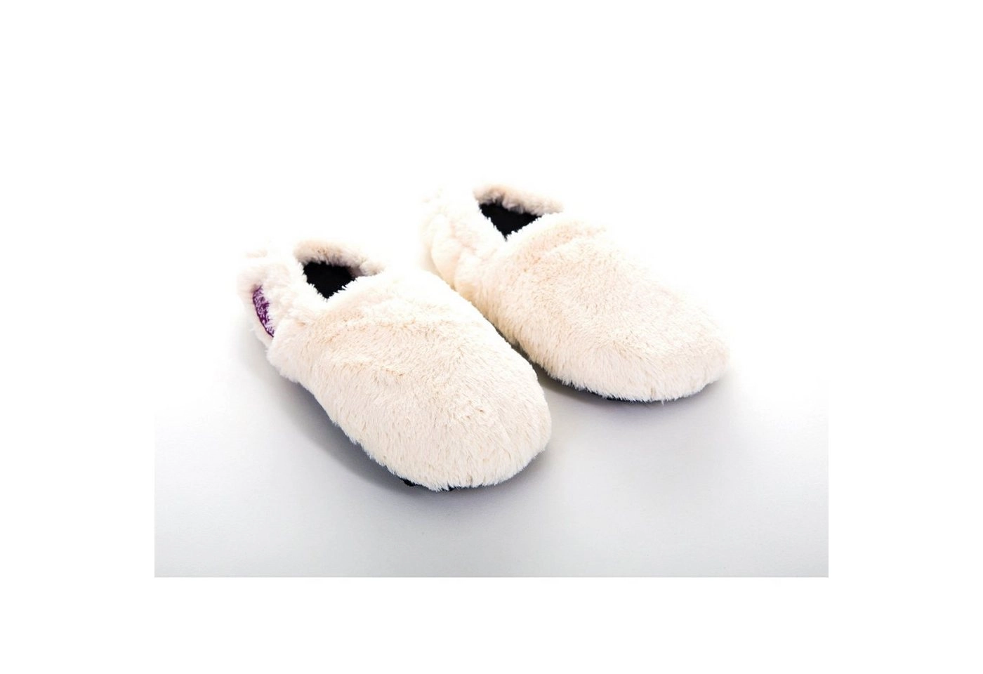 Habibi Plush »Habibi Wärmeschuhe creme Gr M (37-40) Mikrowelle« Hüttenschuhe (1 Paar Wärme-Hausschuhe, 1 Paar Wärmeschuhe)