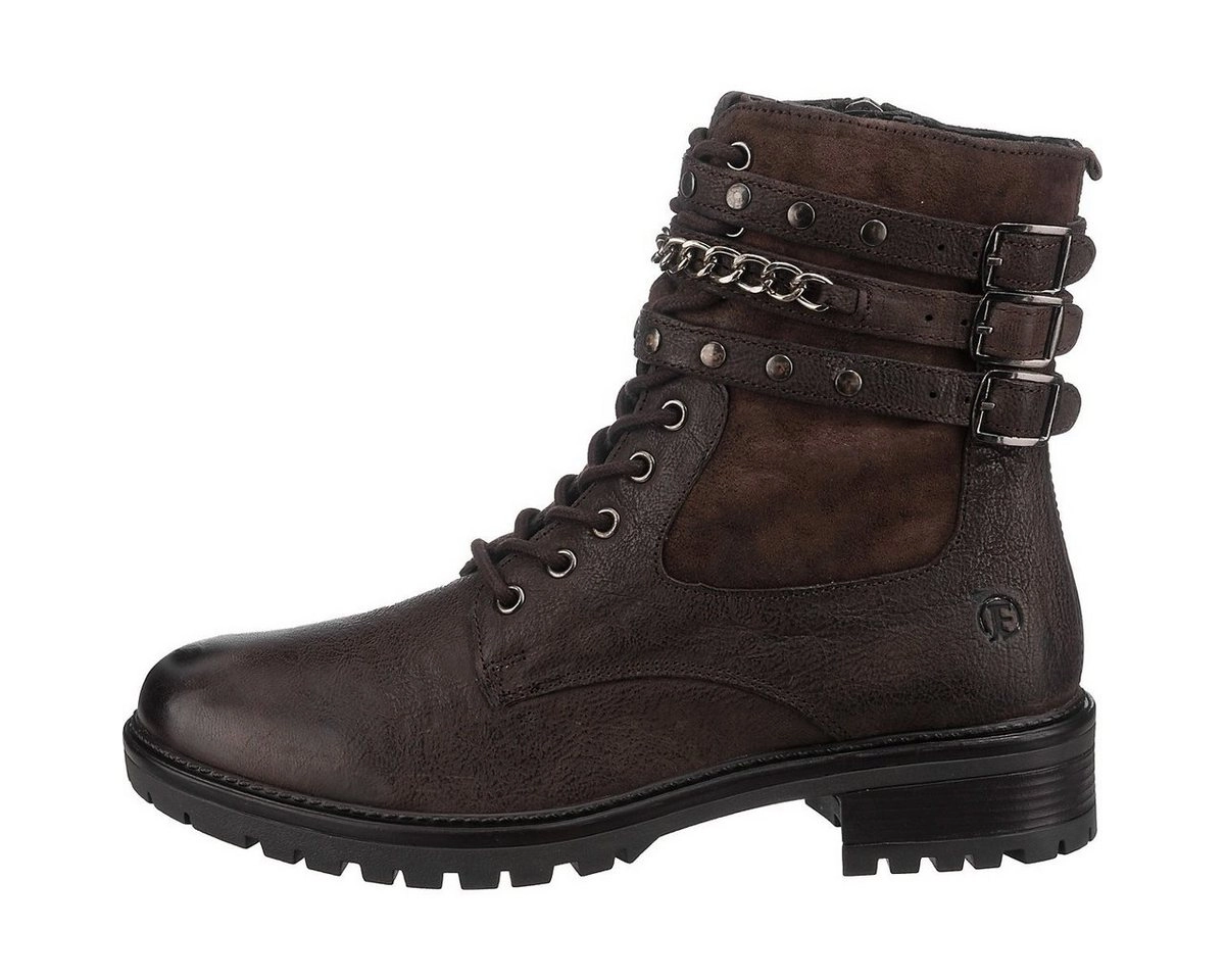JOLANA & FENENA »J&F Schnürstiefeletten mit Riemchendetails« Schnürstiefelette
