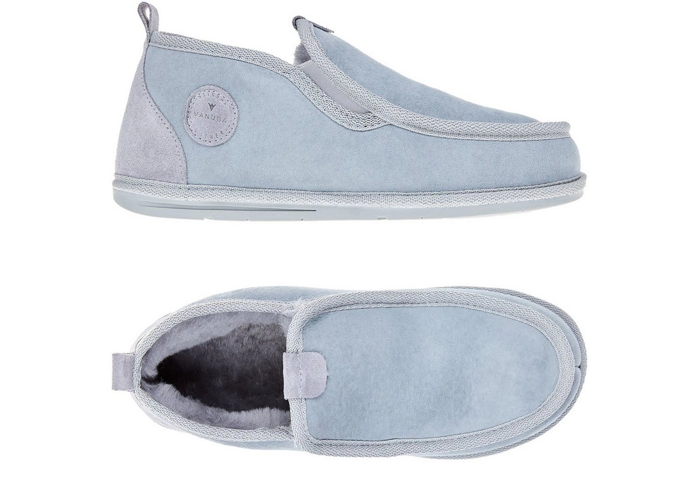 Vanuba »BOND Herren« Hausschuh Echtleder Hüttenschuhe/Winter-Hausschuhe/Gefüttert