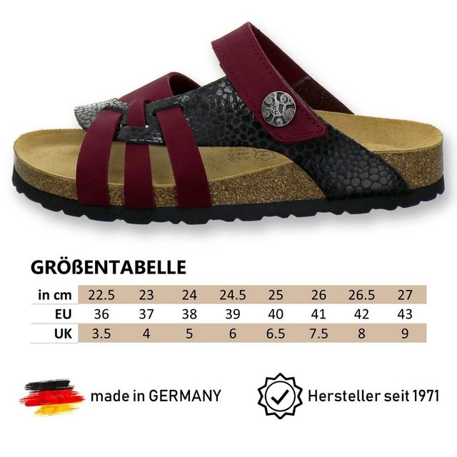 AFS-Schuhe »2120« Pantolette für Damen aus Leder mit Klettverschluss, Made in Germany