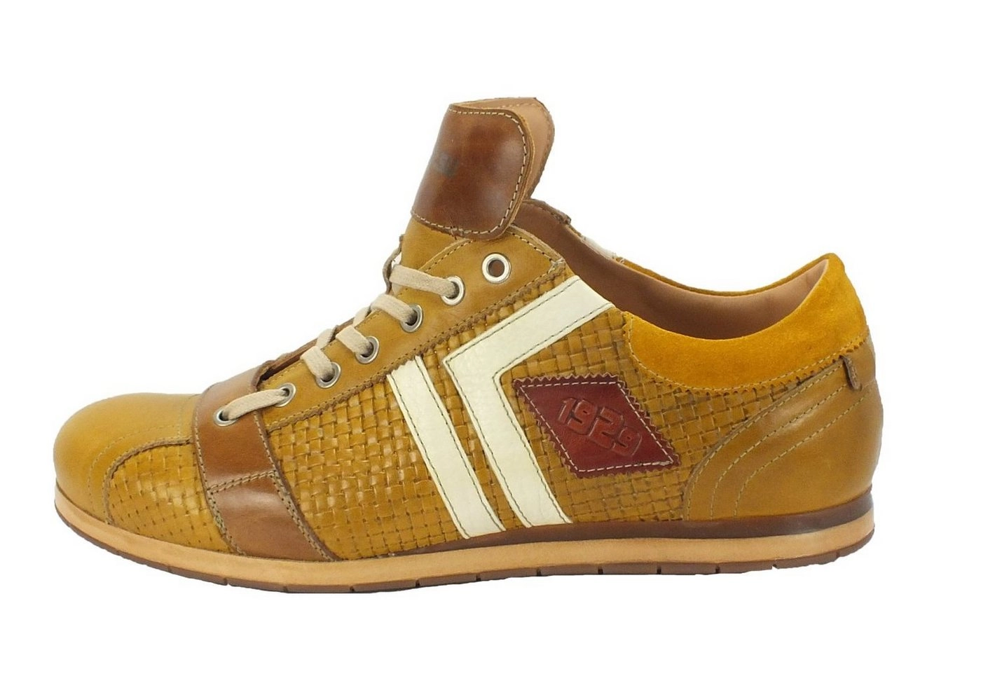 Kamo-Gutsu »Herren Leder Sneaker Tifo 030« Sneaker Wechselfussbett