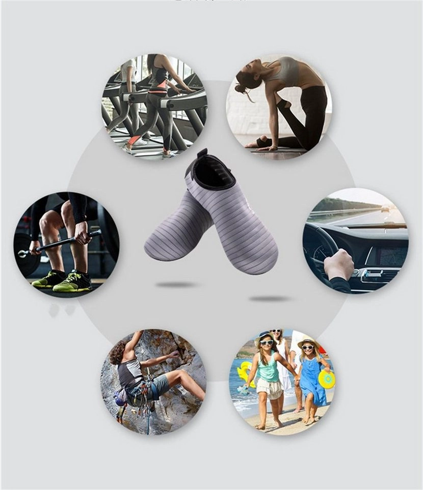 DESI-LEB »Home weiche Sohle leise Anti-Rutsch atmungsaktiv Yoga-Schuhe« Hallenschuh