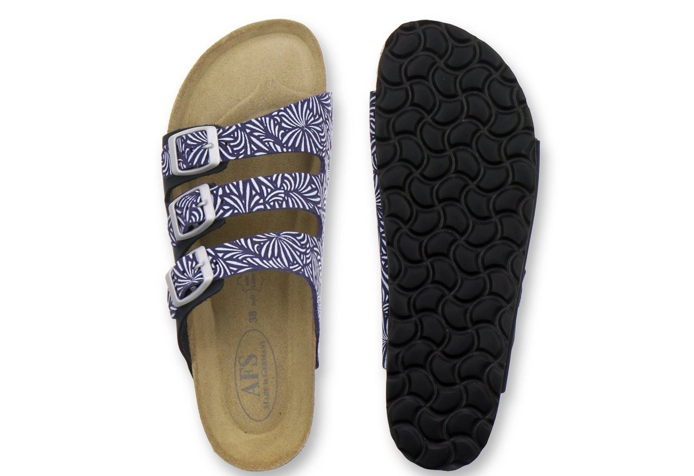 AFS-Schuhe »2133« Pantolette für Damen aus Leder mit Fußbett, Made in Germany
