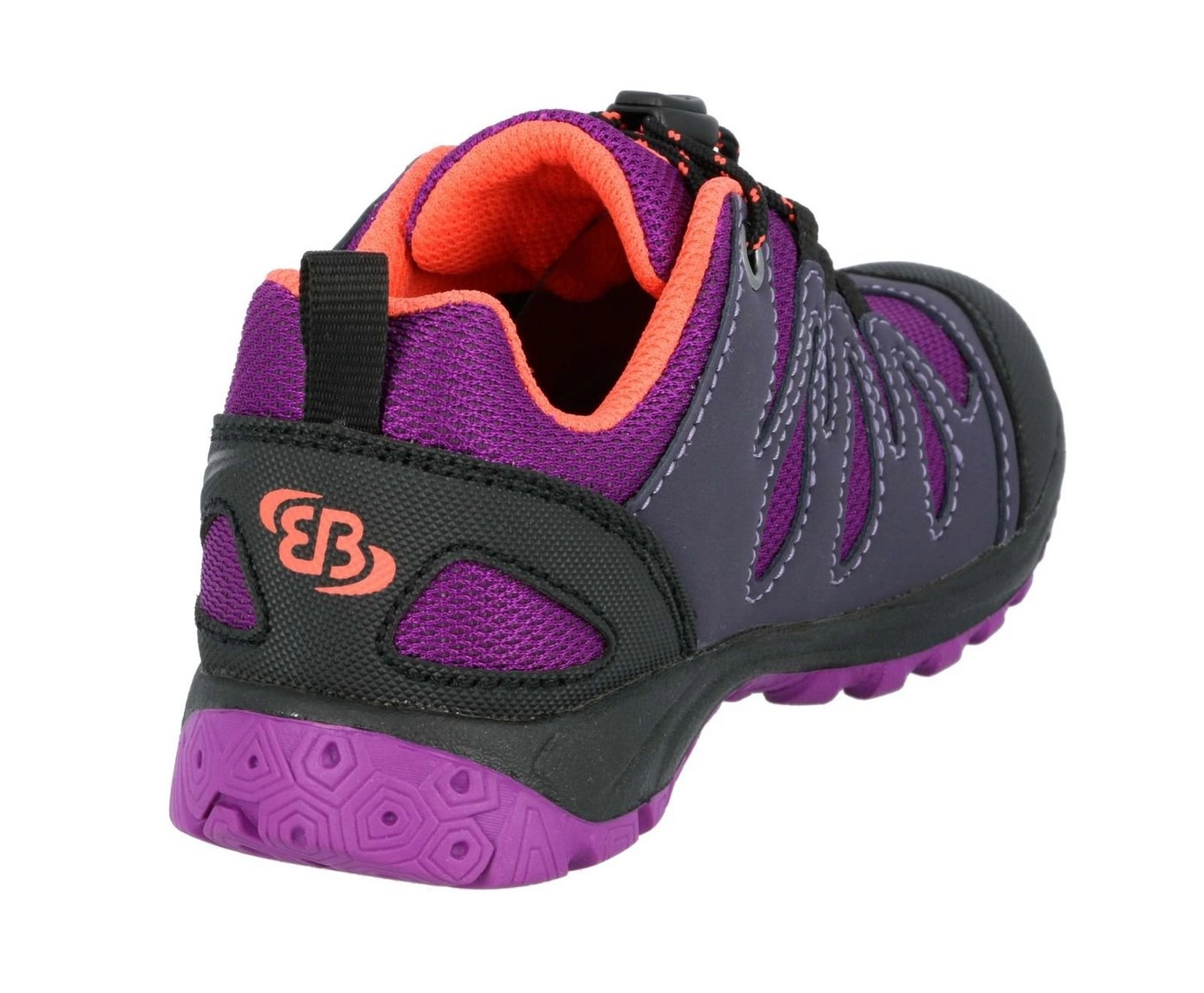 BRÜTTING »Brütting Kinder Outdoor- und Freizeitschuh Expedition Kids 421126 LILA/SCHWARZ/LACHS« Sneaker