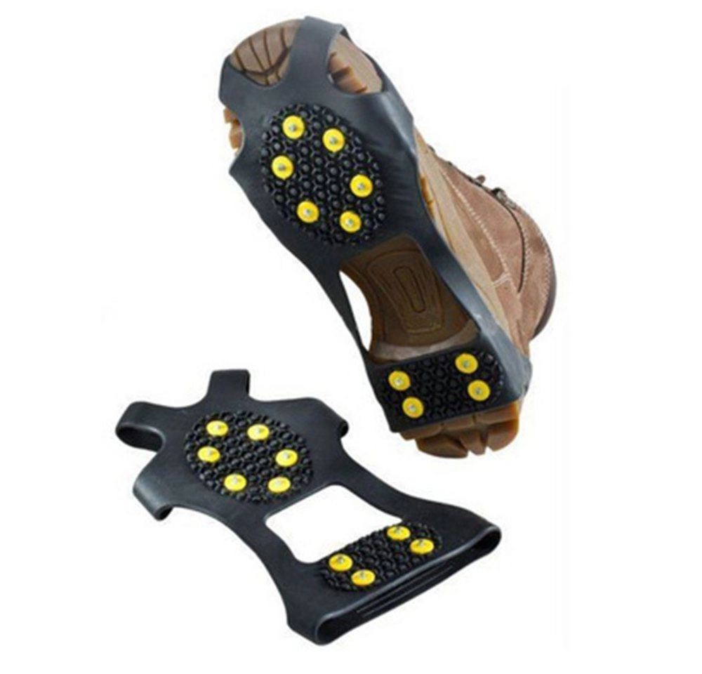 Jormftte »1 Paar Traction Stolen Anti Slip 10-Stud Steigeisen Slip-on Stretch Scheme für Winter Outdoor Sports Klettern« Kletterschuh