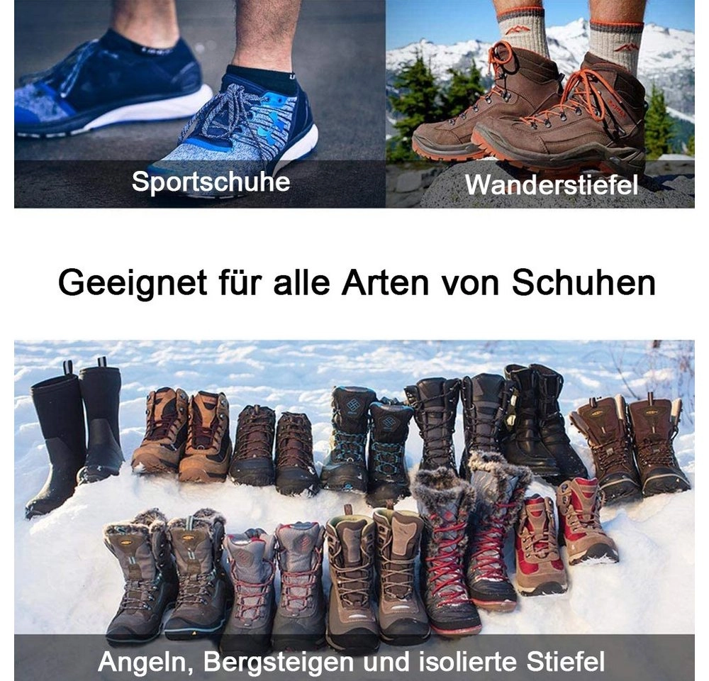 Jormftte »Ice Klampen Steigeisen mit 19 Zähne, Wahre Edelstahl Spikes und langlebiges Silikon, Schuhkrallen Anti Rutsch Schuhspikes für Winter Walking.« Kletterschuh