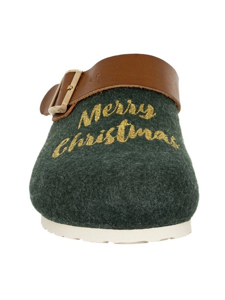 GENUINS »Pantoffel G101388 SHETLAND Xmas green« Pantoffel