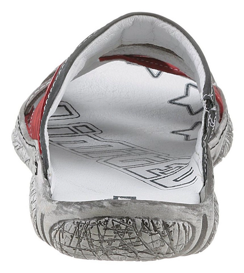 KRISBUT Pantolette in Used-Optik