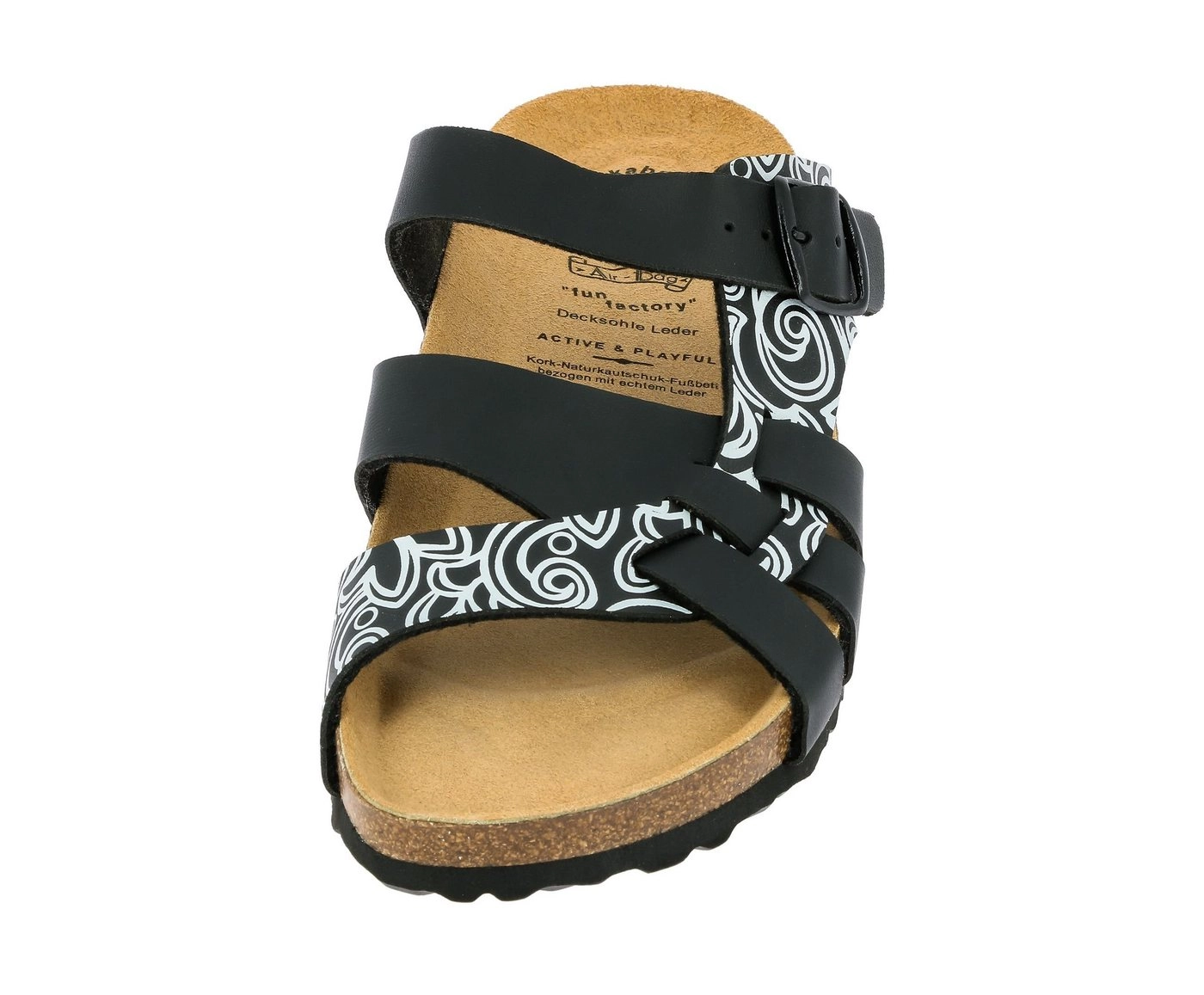 LICO work »560011« Sandale Bioline Lady Pantolette schw/weiß