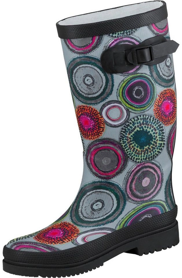 SALIHA »Damen Regenstiefel Anja schwarz/multi« Gummistiefel