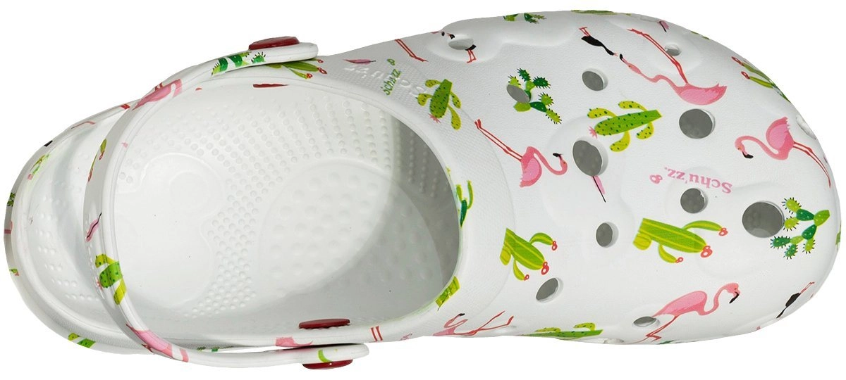 Schuzz »0029« Clog Schuzz Globule Cactus & Flamingo