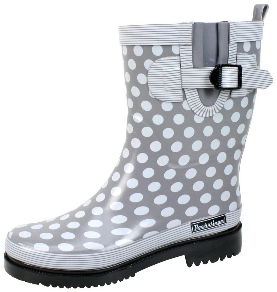 SALIHA »Damen Regenstiefel Dorin-K grau/multi« Gummistiefel