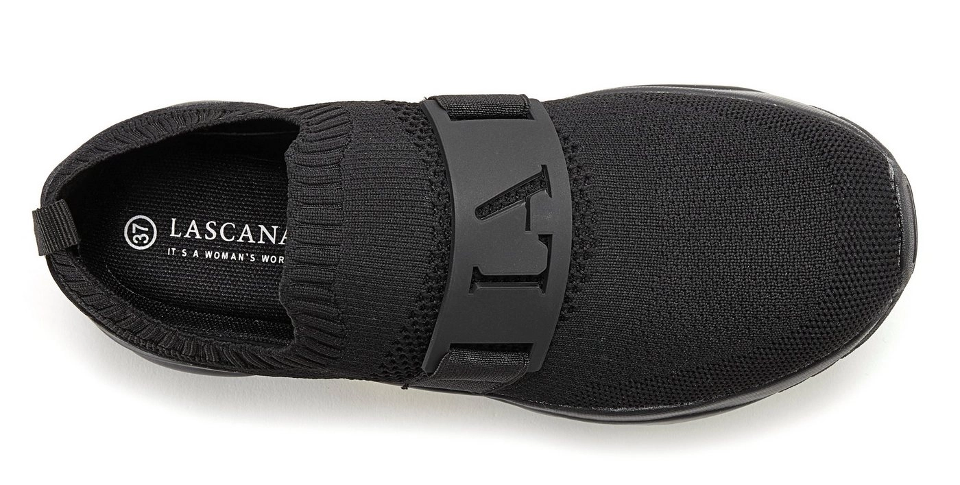 LASCANA ACTIVE Slip-On Sneaker mit dekorativem Band und Chunky Sohle VEGAN