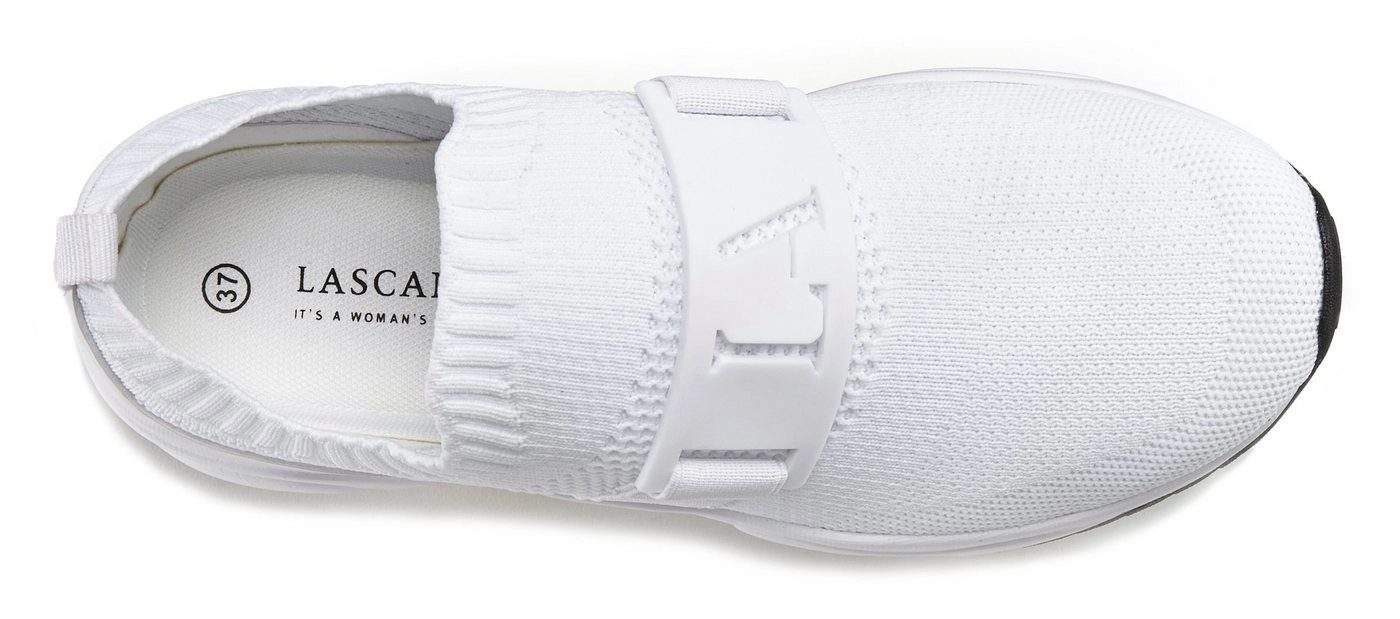 LASCANA ACTIVE Slip-On Sneaker mit dekorativem Band und Chunky Sohle VEGAN