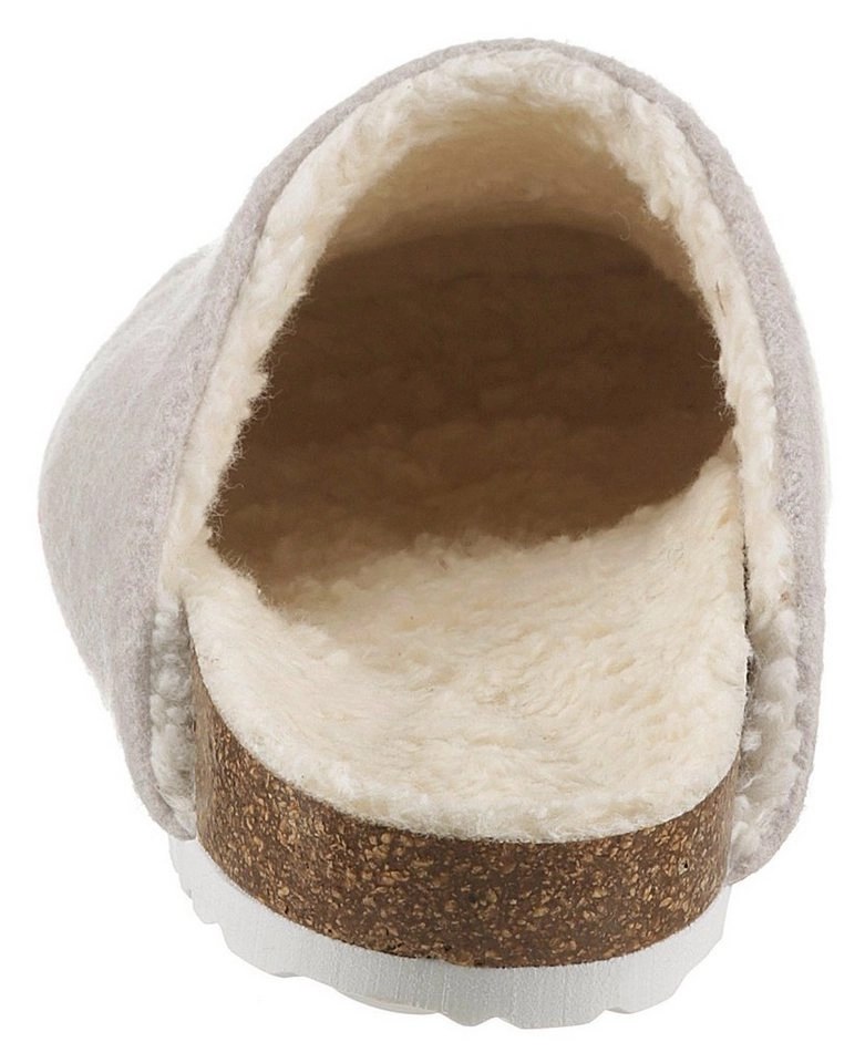 thies Pantoffel mit kuscheligem Warmfutter
