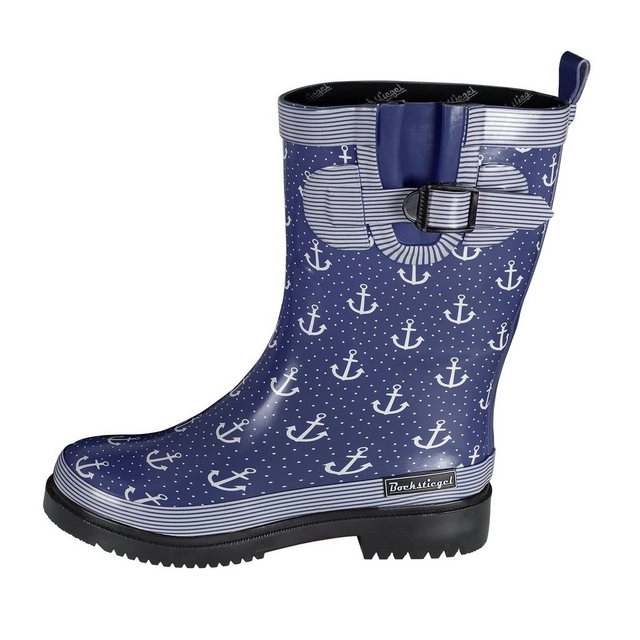 SALIHA »Damen Regenstiefel Marleen dk.blau/multi« Gummistiefel