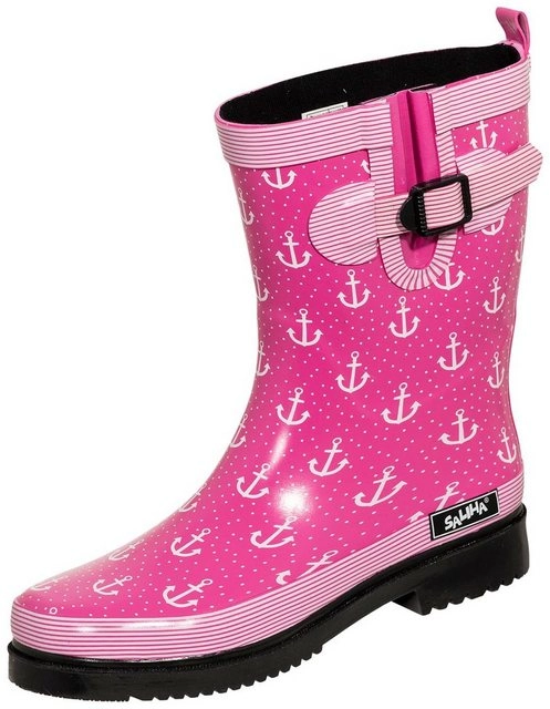 SALIHA »Damen Regenstiefel Marleen fuchsia/multi« Gummistiefel