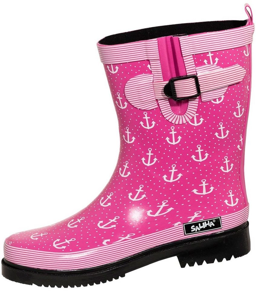 SALIHA »Damen Regenstiefel Marleen fuchsia/multi« Gummistiefel