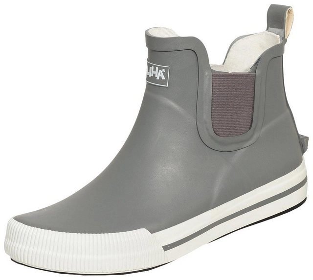 SALIHA »Damen-Halbstiefel Momo grau/weiß« Gummistiefel