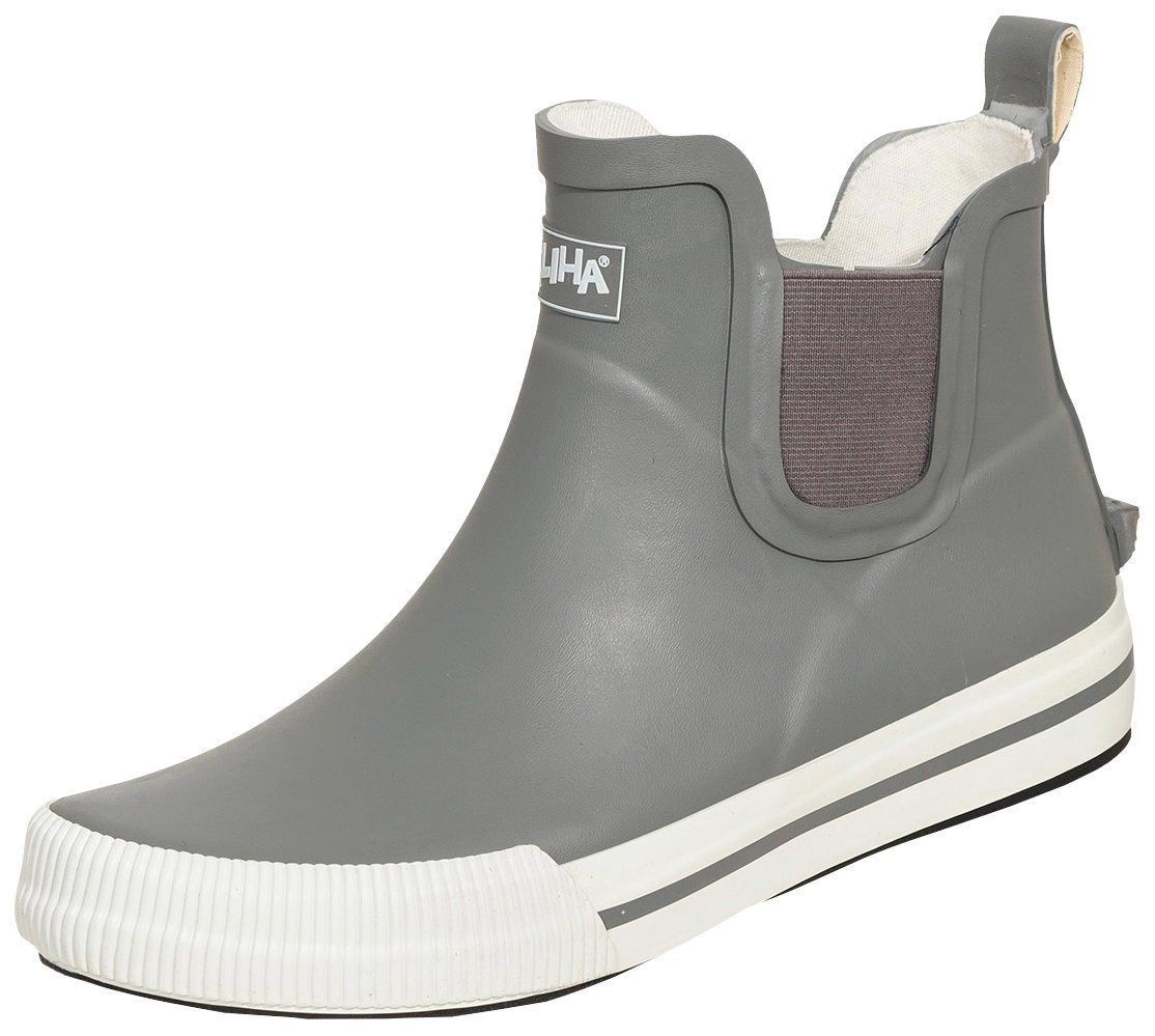 SALIHA »Damen-Halbstiefel Momo grau/weiß« Gummistiefel