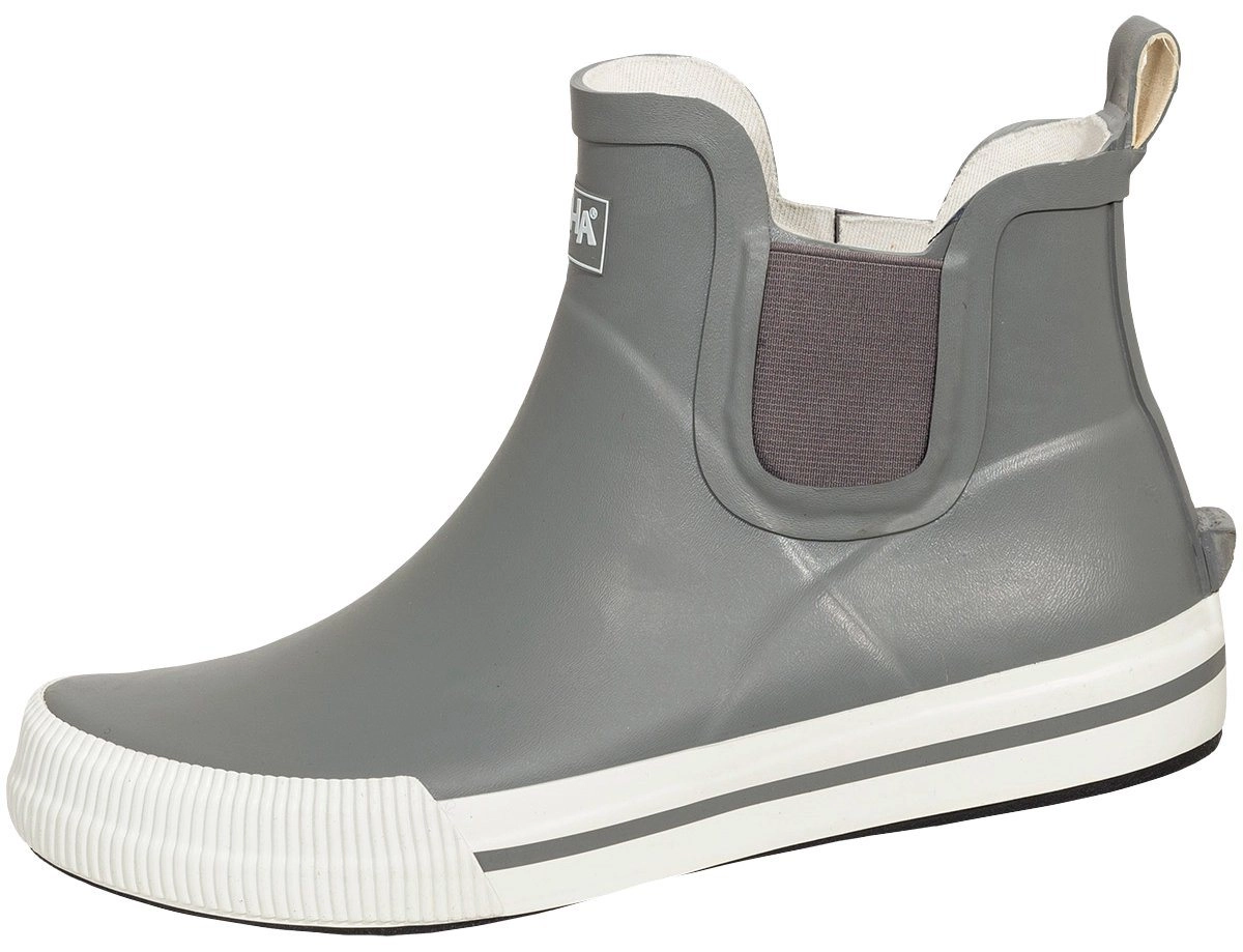 SALIHA »Damen-Halbstiefel Momo grau/weiß« Gummistiefel