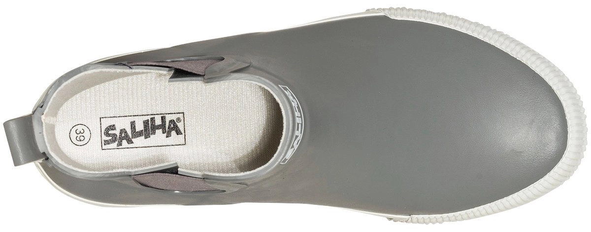 SALIHA »Damen-Halbstiefel Momo grau/weiß« Gummistiefel